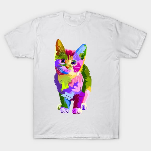 cute cat T-Shirt by mutarek